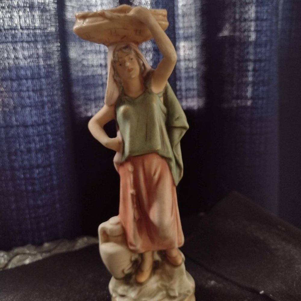 Royal Dux Woman Carrying Water- Amphora-style Figure, older mark
